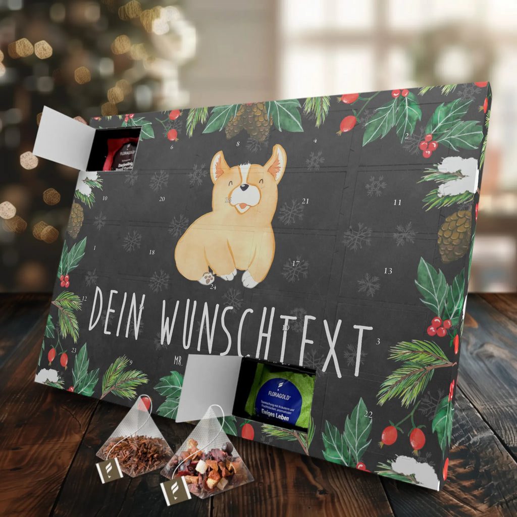 Personalisierter Tee Adventskalender Corgie Personalisierter Tee Adventskalender, Hunderasse, Tierliebhaber, Hundemotiv, Haustier, Hundebesitzer, Hund, Sprüche, Spruch, Britisch, Motivation, Welsh Corgie Pembroke, Corgie, Hundespruch, Lebensfreude