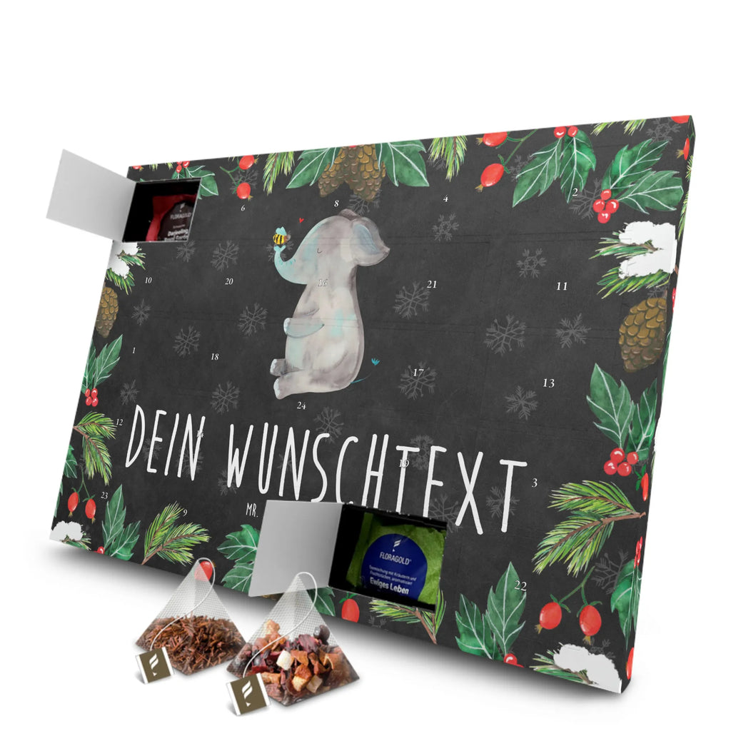 Personalisierter Tee Adventskalender Elefant Biene Personalisierter Tee Adventskalender, Tiermotive, Tiere, Gute Laune, Lustige Sprüche, Heiratsantrag, Liebe, Liebesgeschenk, Liebesbeweis, Jahrestag, Elefant, Hochzeitsgeschenk, Biene, Liebesspruch