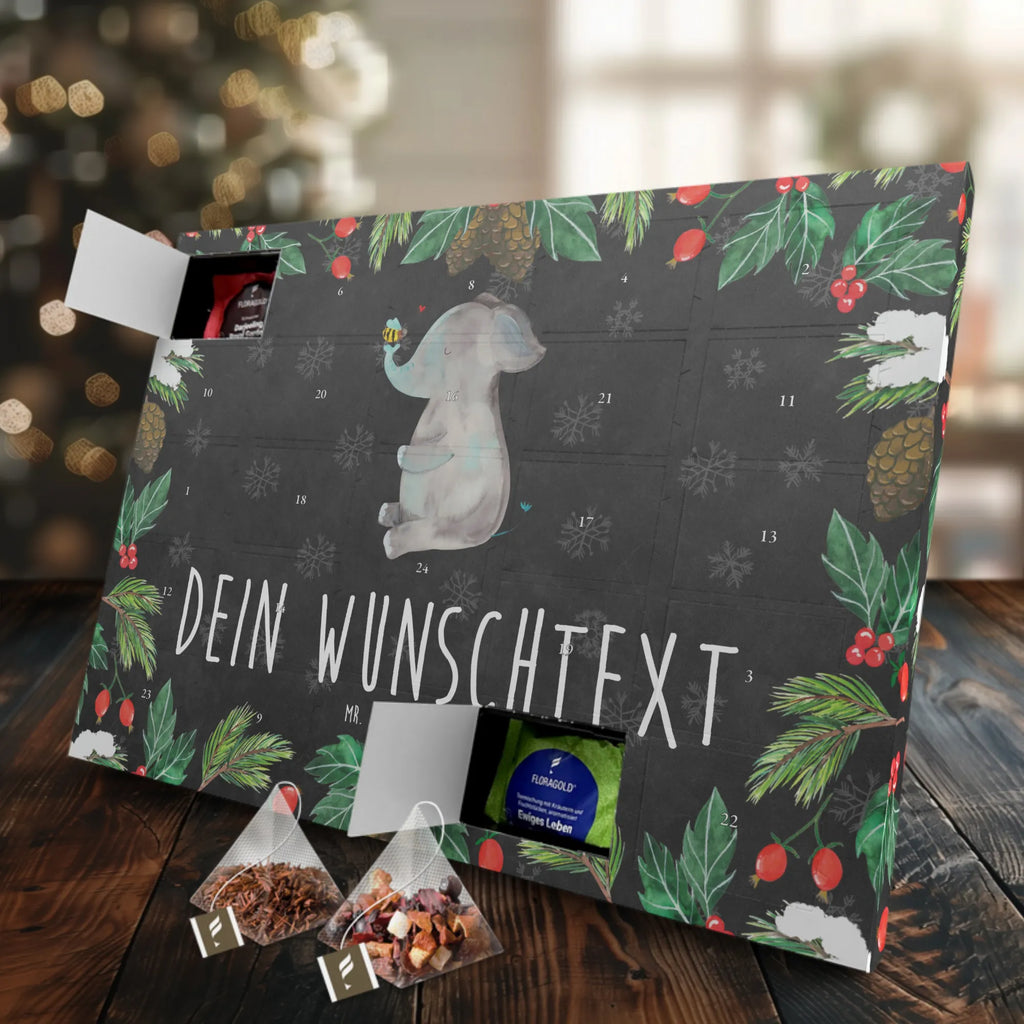 Personalisierter Tee Adventskalender Elefant Biene Personalisierter Tee Adventskalender, Tiermotive, Tiere, Gute Laune, Lustige Sprüche, Heiratsantrag, Liebe, Liebesgeschenk, Liebesbeweis, Jahrestag, Elefant, Hochzeitsgeschenk, Biene, Liebesspruch