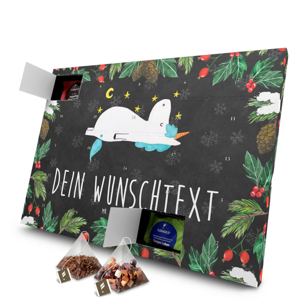 Personalisierter Tee Adventskalender Einhorn Sternenhimmel Personalisierter Tee Adventskalender, Einhorn, Einhorn Deko, Einhörner, Unicorn, Dachschaden, Sternenhimmel, Sterne, Verrückt