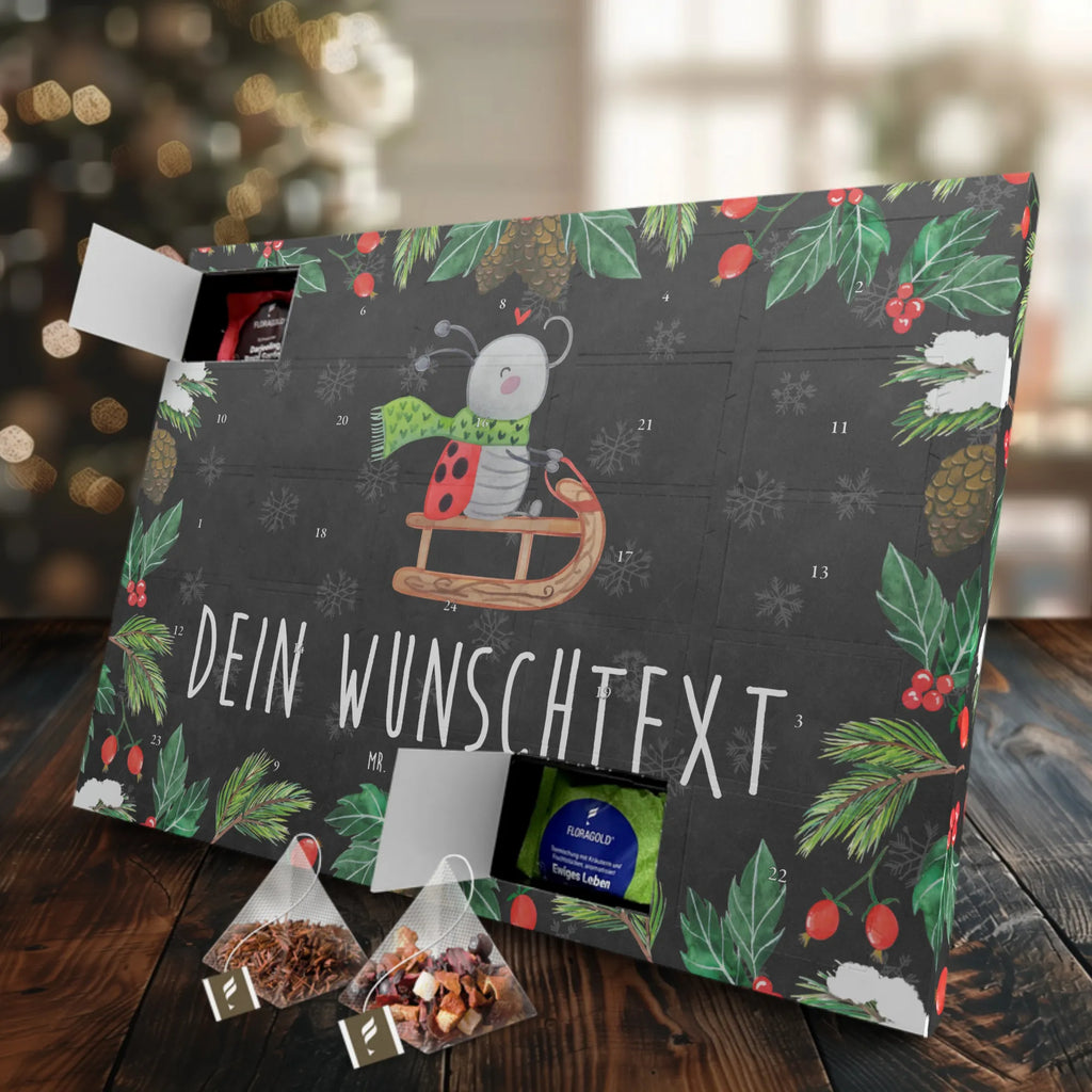 Personalisierter Tee Adventskalender Smörle Rodeln Personalisierter Tee Adventskalender, Advent, Heiligabend, Winter, Wintermotiv, Weihnachten, Weihnachtsdeko, Nikolaus, Schlittenfahren, Smörle, Marzipan
