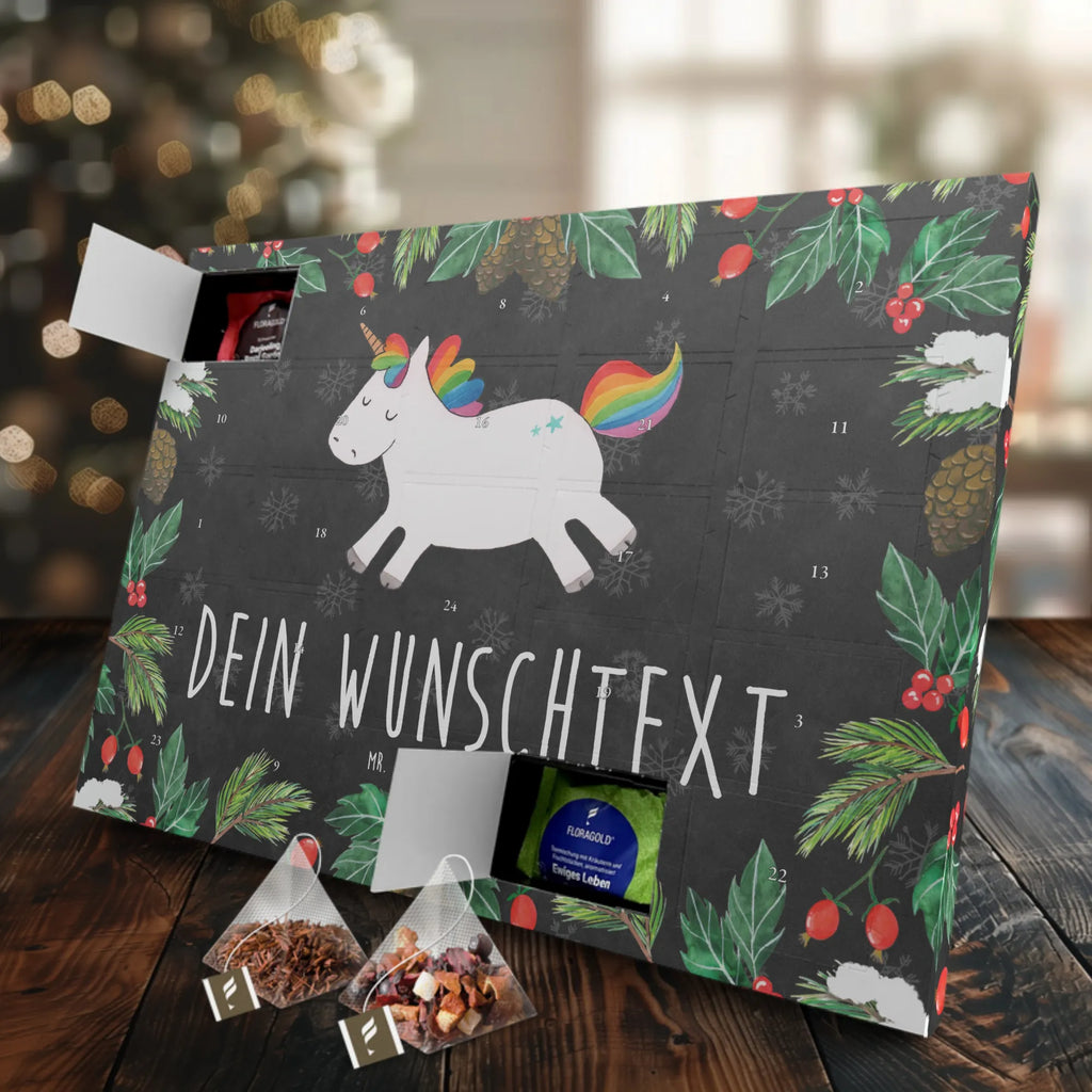 Personalisierter Tee Adventskalender Einhorn Happy Personalisierter Tee Adventskalender, Unicorn, Einhorn, Einhörner, Einhorn Deko, Spaß, Lachen, Spannend, Witzig, Lebensfreude, Fröhlich, Freude, glücklich, Lächeln