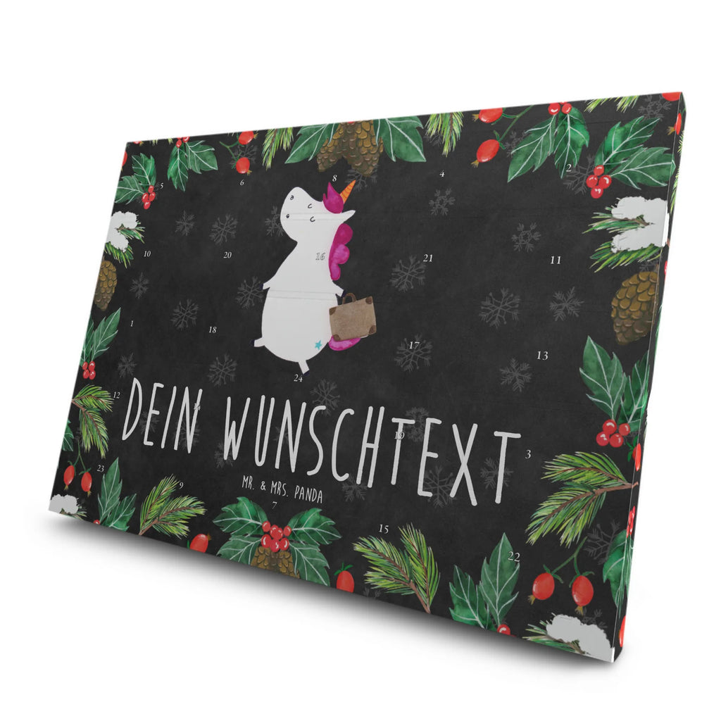 Personalisierter Tee Adventskalender Einhorn Koffer Personalisierter Tee Adventskalender, Unicorn, Einhorn, Einhörner, Einhorn Deko, Kind, Albern, Reise, Gepäck, Abenteuer, Witzig, Verreisen, Lustig, Spaß, Koffer, Erwachsen