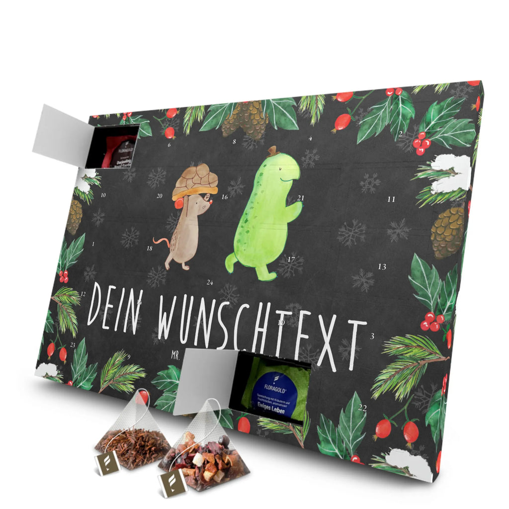 Personalisierter Tee Adventskalender Schildkröte Maus Personalisierter Tee Adventskalender, Schildkröte, Freunde, Beste Freunde, Beste Freundinnen, Freundinnen, Maus
