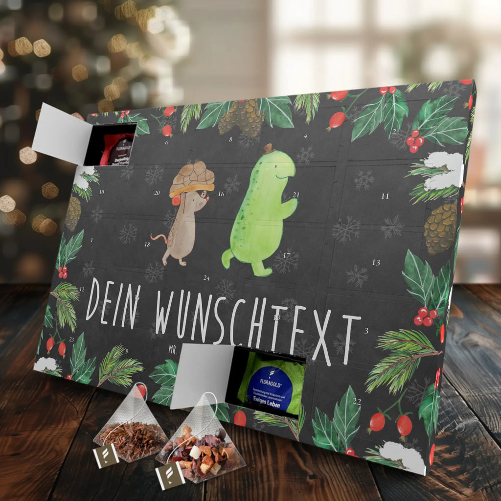 Personalisierter Tee Adventskalender Schildkröte Maus Personalisierter Tee Adventskalender, Schildkröte, Freunde, Beste Freunde, Beste Freundinnen, Freundinnen, Maus