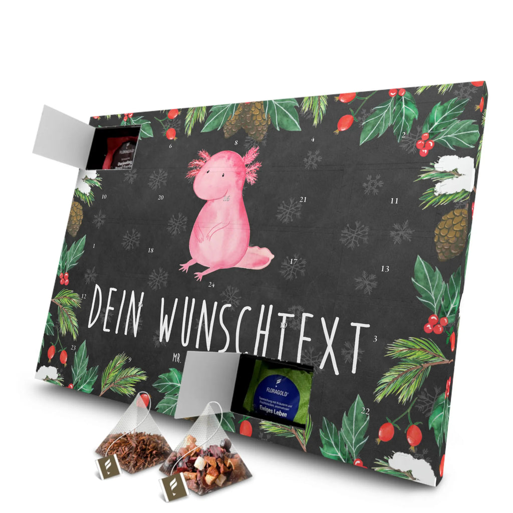  aksolotl null Personalisierter Tee Adventskalender, Axolotl, Molch, Vergnügt, Liebe, Weisheit, Lebensweisheit, Lebensstil, Axolot, Zufrieden, Freundin, Fröhlich