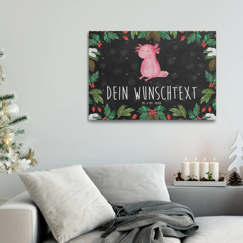 Personalisierter Tee Adventskalender Axolotl Niedlich Personalisierter Tee Adventskalender, Axolotl, Molch, Vergnügt, Liebe, Weisheit, Lebensweisheit, Lebensstil, Axolot, Zufrieden, Freundin, Fröhlich