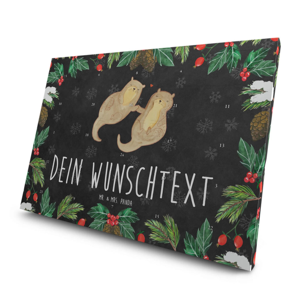 Personalisierter Tee Adventskalender Otter Hände halten Personalisierter Tee Adventskalender, Seeotter, Otter, Fischotter, Otter Seeotter See Otter