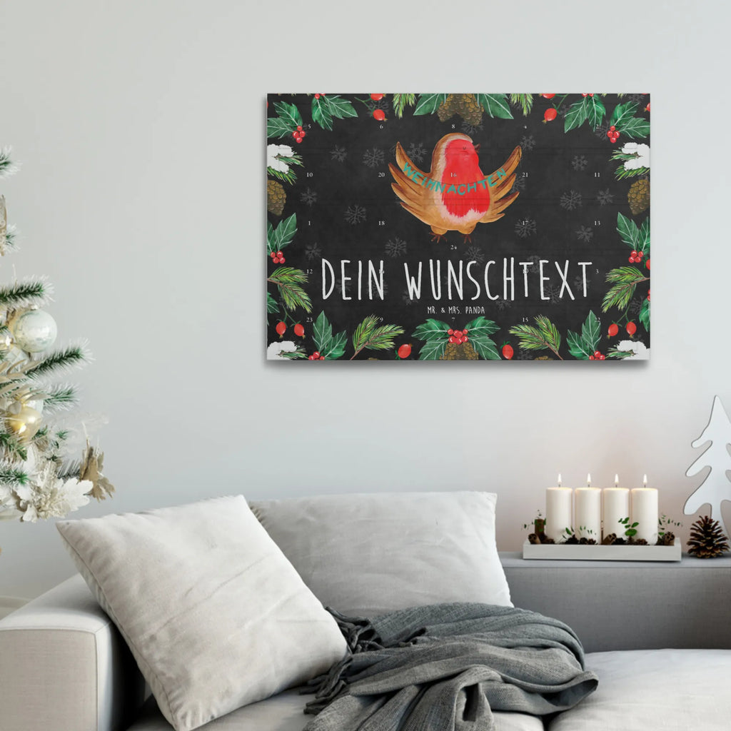 Personalisierter Tee Adventskalender Rotkehlchen Weihnachten Personalisierter Tee Adventskalender, Advent, Winter, Heiligabend, Wintermotiv, Nikolaus, Weihnachten, Weihnachtsdeko, Vogel, Frohe Weihnachten, Weihnachtsgruß, Xmas, Weihnachtsmotiv