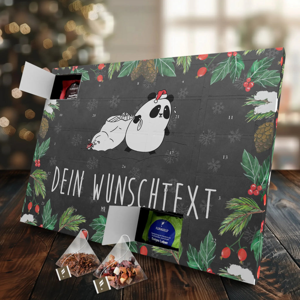  Panda Christmas Personalisierter Tee Adventskalender