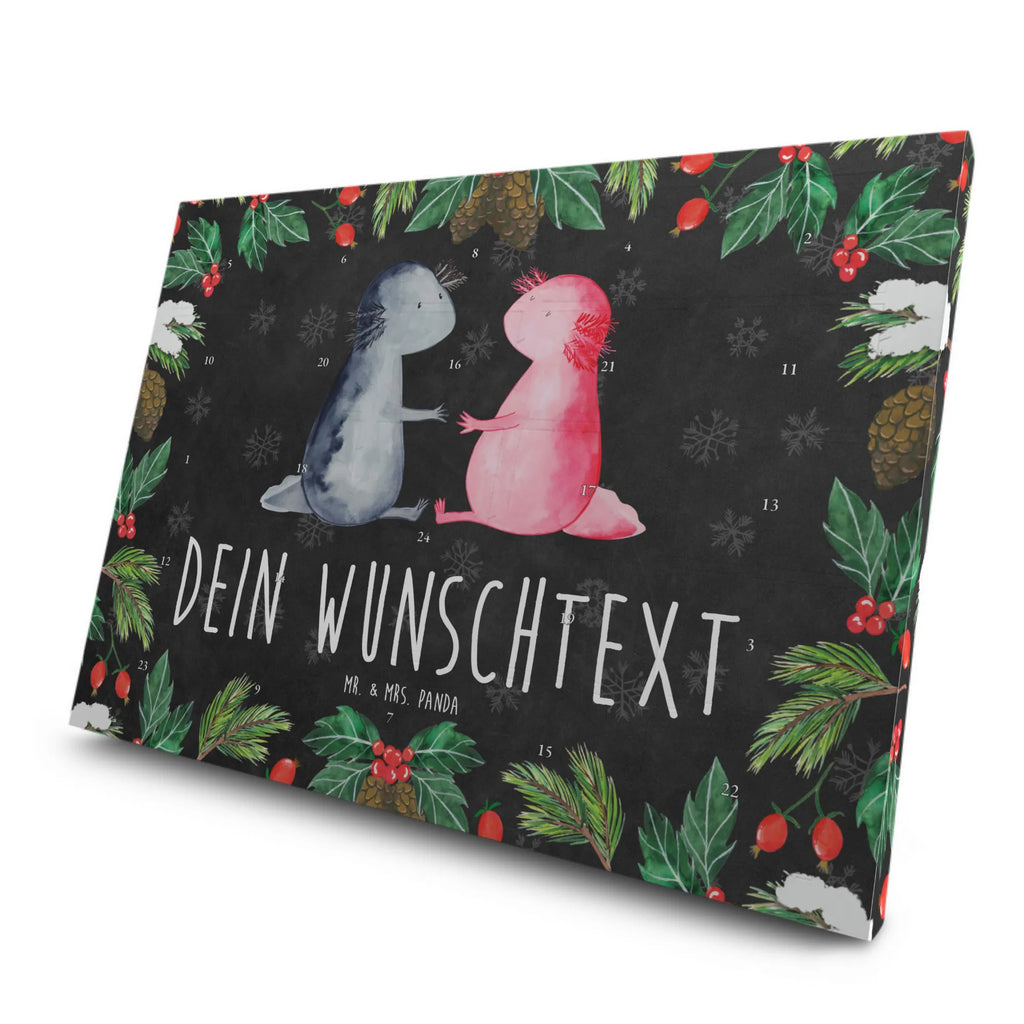 Personalisierter Tee Adventskalender Axolotl Liebe Personalisierter Tee Adventskalender, Axolotl, Molch, Verlobter, Freund, Lurche, Liebesbeweis, Liebe, Jahrestag, Große Liebe, Valentinstag, Axolot, Lurch, Schwanzlurch, Ehemann
