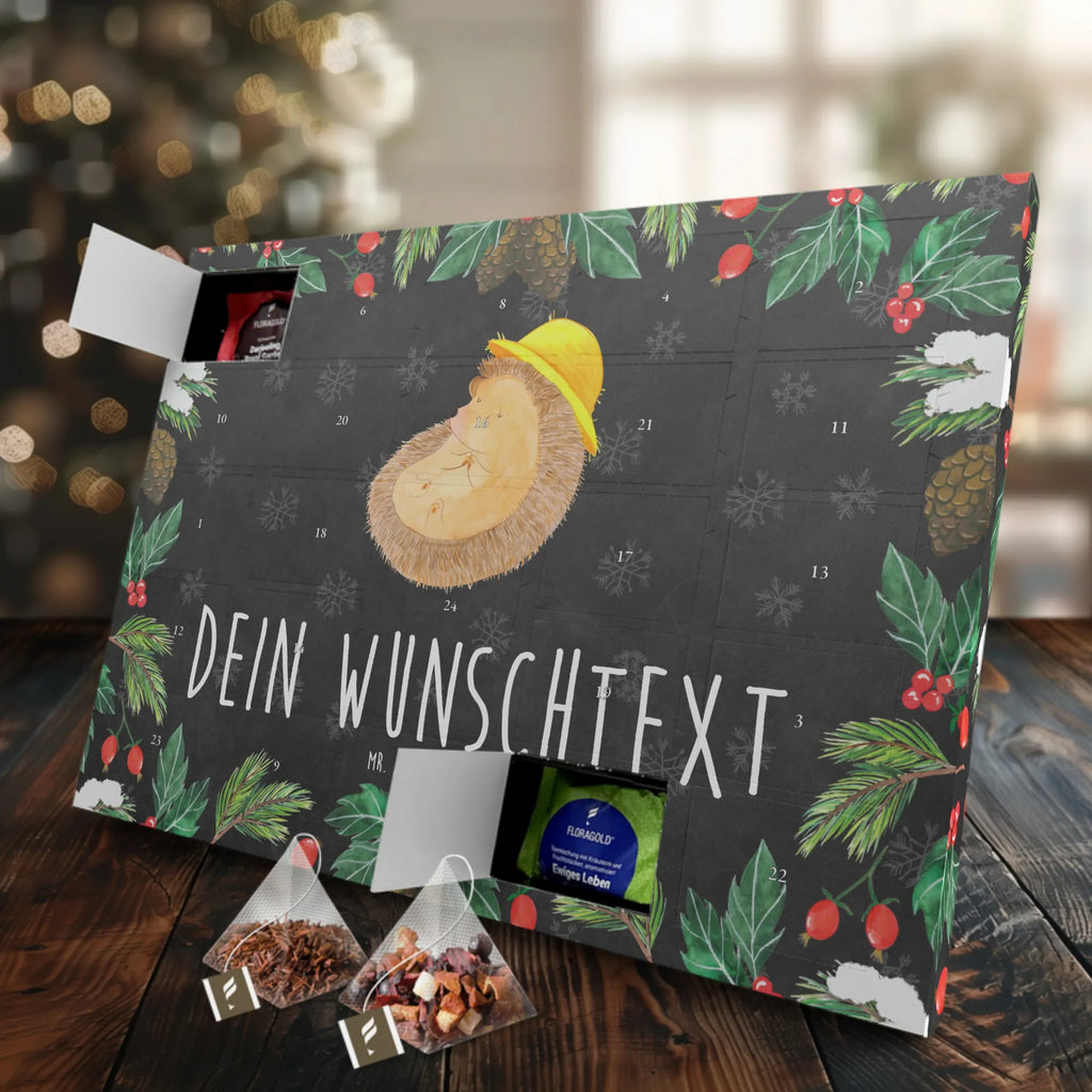 Personalisierter Tee Adventskalender Igel Beten Personalisierter Tee Adventskalender, Tiere, Tiermotive, Gute Laune, Lustige Sprüche, Igel, Genießen, Dankbarkeit, Sonnenhut, Dankbar, Igel mit Hut, Beten, Amen, Gott, Leben, Dankbar sein