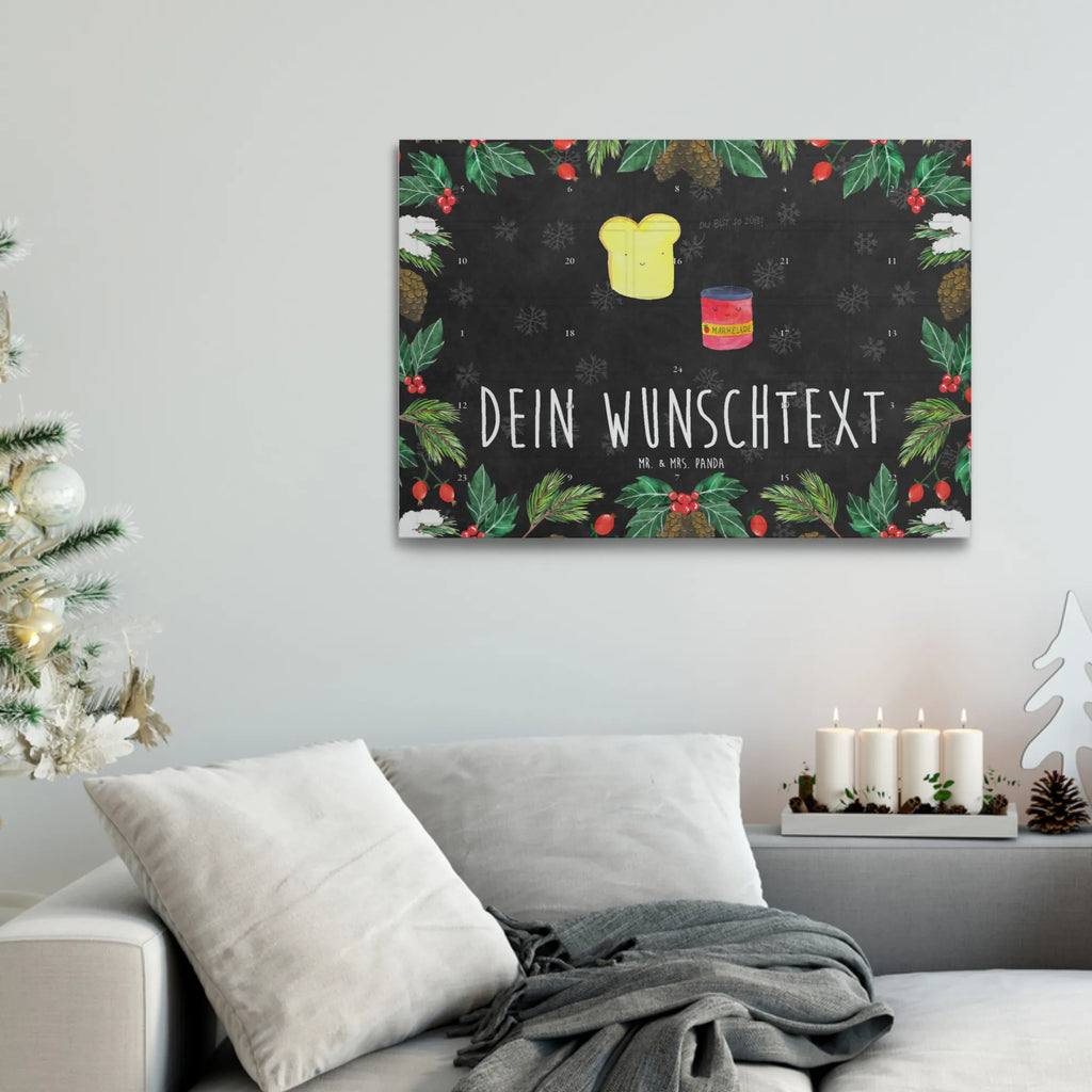 Personalisierter Tee Adventskalender Toast Marmelade Personalisierter Tee Adventskalender, Tiermotive, Tiere, Gute Laune, Lustige Sprüche, Süß, Süße Postkarte, Toast, Küche Spruch, Brot, Dreamteam, Frühstück Einladung, Marmelade, Toastbrot, Küche Deko