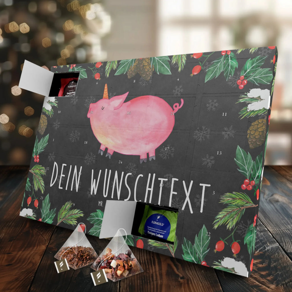Personalisierter Tee Adventskalender Einhorn Schwein Personalisierter Tee Adventskalender, Einhorn, Einhorn Deko, Einhörner, Unicorn, Geschenk, Piggy, Party, English, Englisch, Schwein, Bauer, Schweinhorn, Funny, Spaß, Pig, Witzig. Lustig, Spruch
