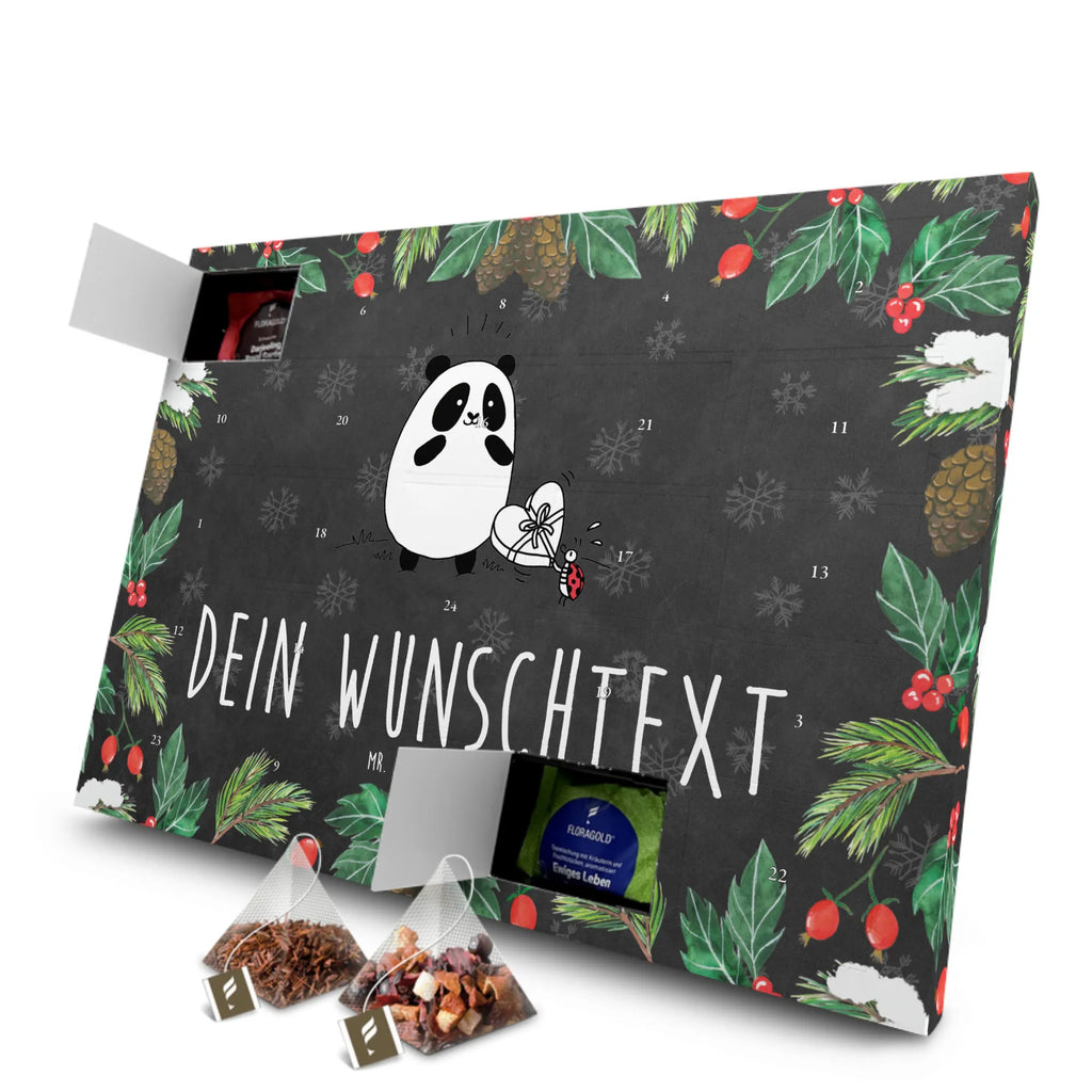  Panda Dziękuję Personalisierter Tee Adventskalender