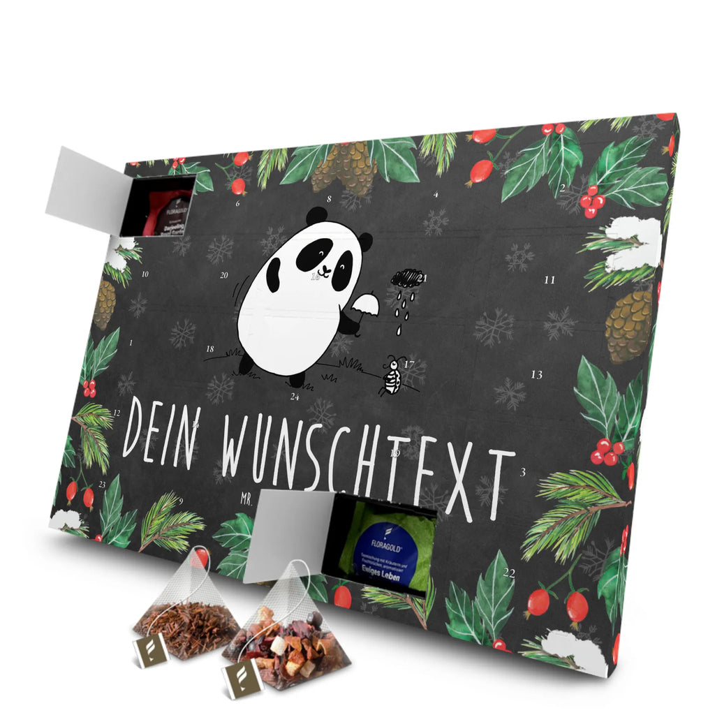 Personalisierter Tee Adventskalender Panda Zusammenhalt Personalisierter Tee Adventskalender