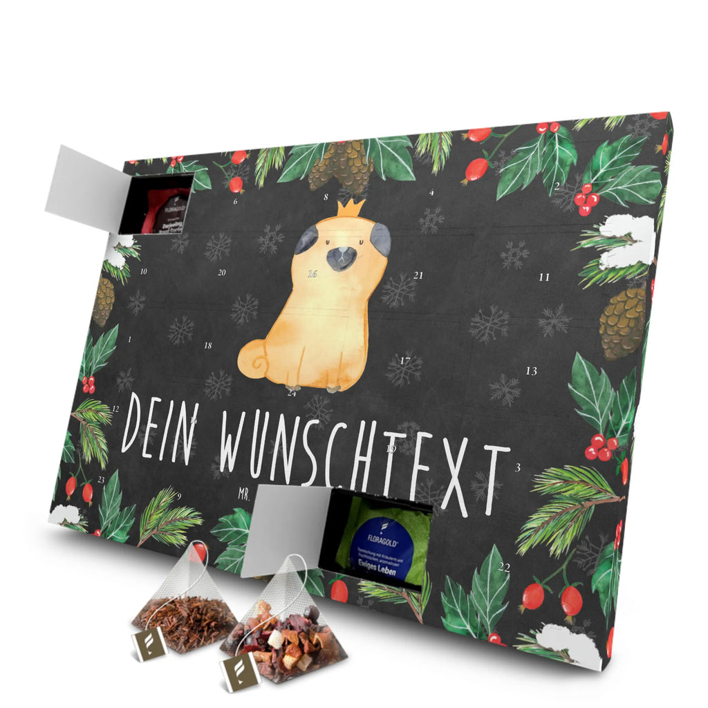Personalisierter Tee Adventskalender Mops Krone Personalisierter Tee Adventskalender, Hunderasse, Hundebesitzer, Sprüche, Tierliebhaber, Hundemotiv, Haustier, Hund, Kinderlos, Mops, Lustig, Hundebesitzer. Spruch, Allergisch, Hausregel