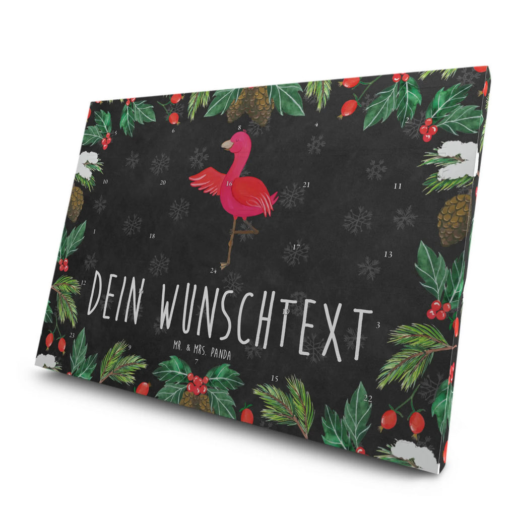 Personalisierter Tee Adventskalender Flamingo Yoga Personalisierter Tee Adventskalender, Flamingo, Yoga, Aufregen, Namaste, Ärger, Tiefenentspannung, Entspannung, Vogel, Achtsamkeit, Yoga-Übung
