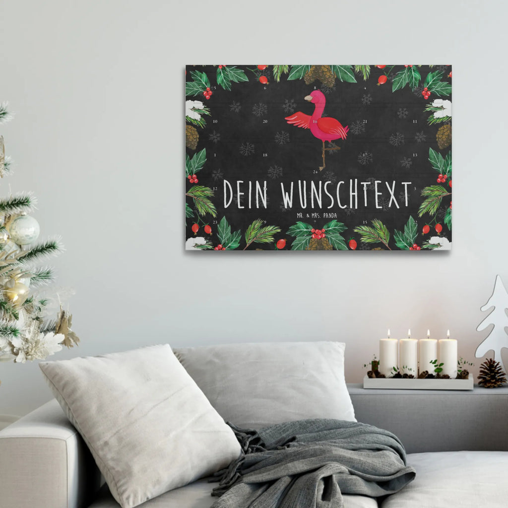 Personalisierter Tee Adventskalender Flamingo Yoga Personalisierter Tee Adventskalender, Flamingo, Yoga, Aufregen, Namaste, Ärger, Tiefenentspannung, Entspannung, Vogel, Achtsamkeit, Yoga-Übung