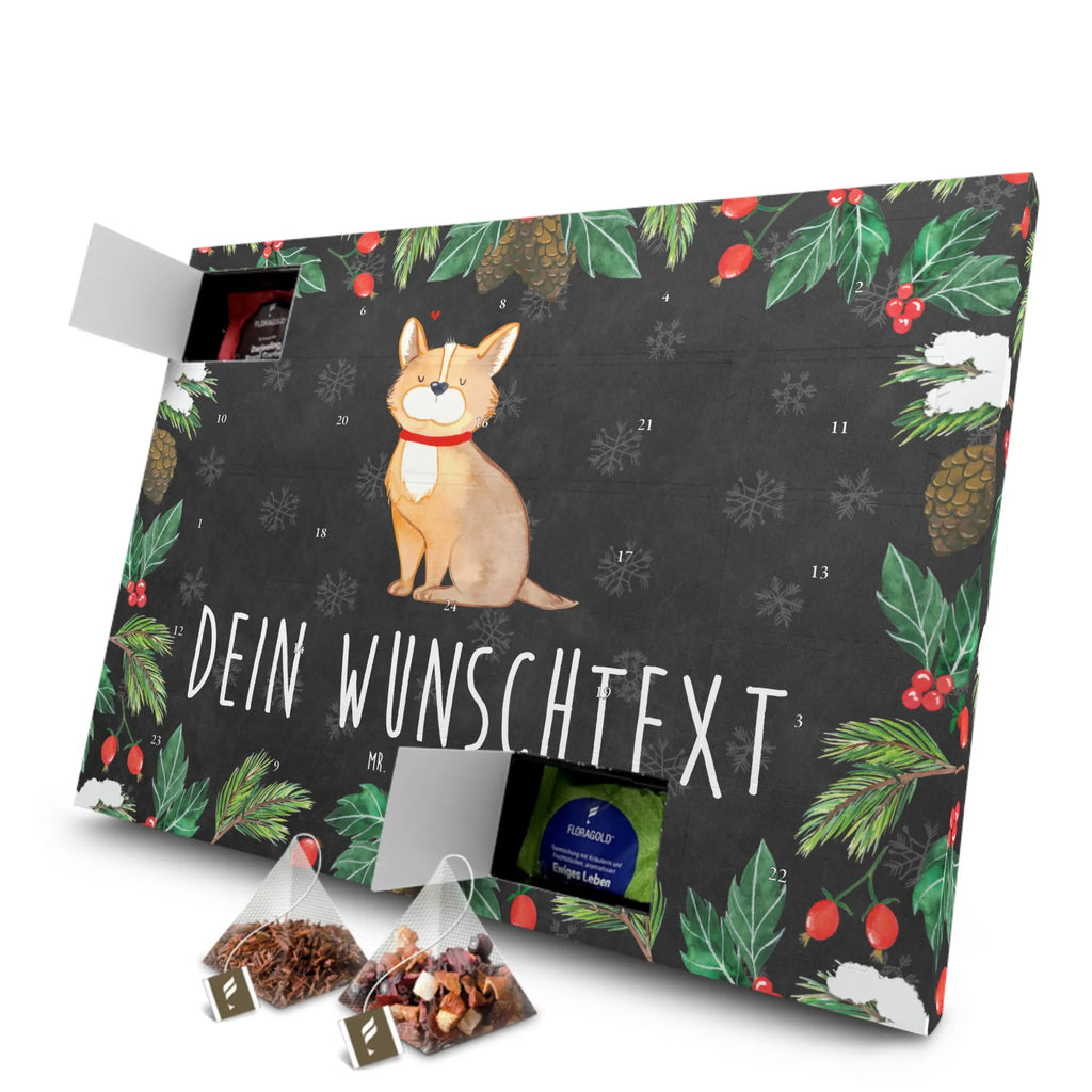 Personalisierter Tee Adventskalender Hund Glück Personalisierter Tee Adventskalender, Hunderasse, Tierliebhaber, Hundemotiv, Haustier, Hundebesitzer, Hund, Sprüche, Liebe, Hundeliebe, Hundemama, Spruch, Corgie