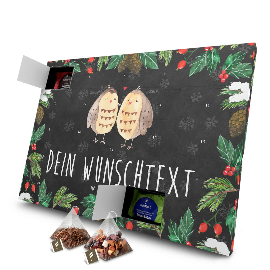 Personalisierter Tee Adventskalender Eulen Liebe Personalisierter Tee Adventskalender, Eule, Owl, All You Need Is Love, Wortspiel Lustig, Hochzeit Spruch, Eule Deko, Freund, Freundin Geschenk, Liebe, Liebe Spruch