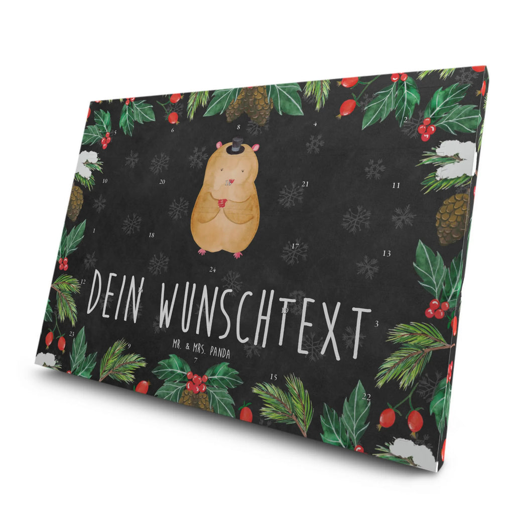 Personalisierter Tee Adventskalender Hamster Hut Personalisierter Tee Adventskalender, Tiermotive, Tiere, Gute Laune, Lustige Sprüche, Zauberer, Zylinder, Hamster, Hut, Zwerghamster, Magier