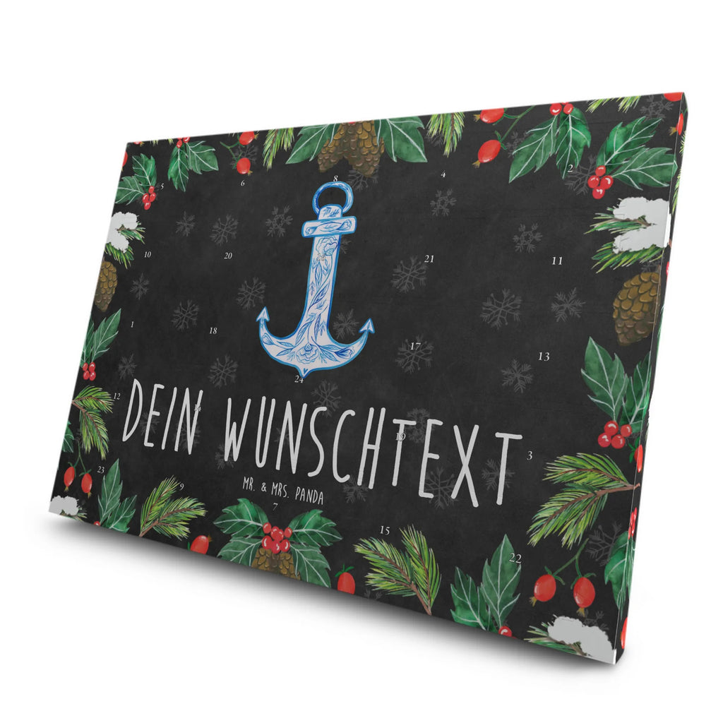 Personalisierter Tee Adventskalender Anker Blau Personalisierter Tee Adventskalender, Tiermotive, Tiere, Gute Laune, Lustige Sprüche