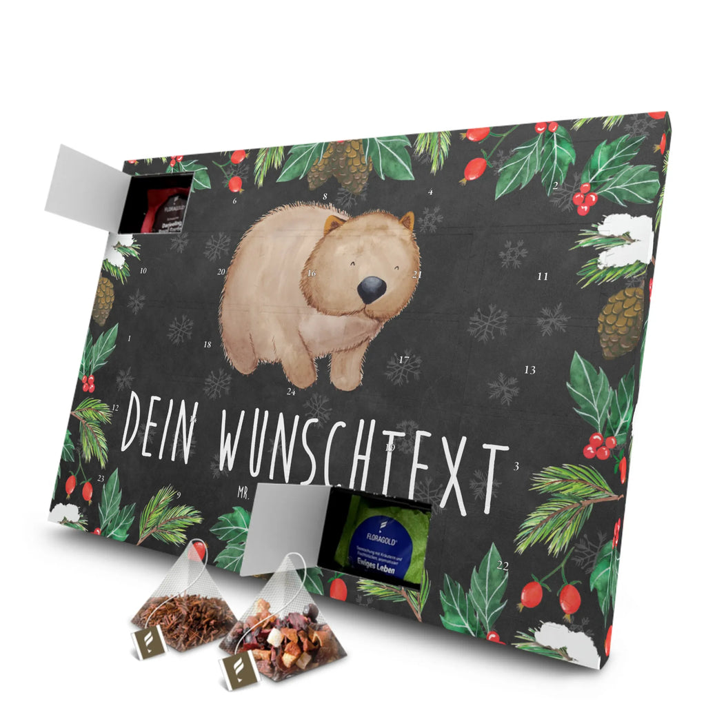Personalisierter Tee Adventskalender Wombat Personalisierter Tee Adventskalender, Tiermotive, Tiere, Gute Laune, Lustige Sprüche, Wombat, Spruch, Motivation, Australien, Das Leben Ist schön