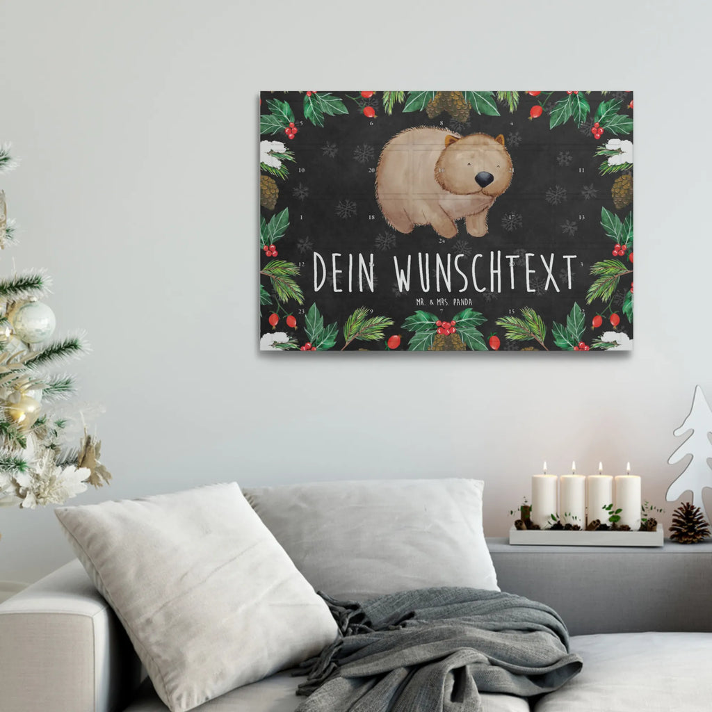 Personalisierter Tee Adventskalender Wombat Personalisierter Tee Adventskalender, Tiermotive, Tiere, Gute Laune, Lustige Sprüche, Wombat, Spruch, Motivation, Australien, Das Leben Ist schön