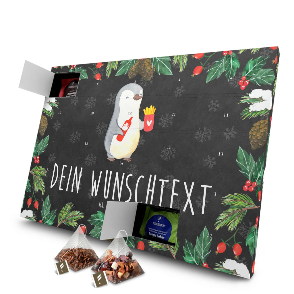 Personalisierter Tee Adventskalender Pinguin Pommes Personalisierter Tee Adventskalender, Freundin, Jahrestag, Verlobung, Liebesgeschenk, Ehefrau, Heiratsantrag, Heiraten, Hocheitstag, Freund, Ehemann, Partner, Liebe, Geschenk für Freundin, Geschenk für Partner, Hochzeitstag, Geschenk für Frauen, für Männer, für Ehemann, Mitbringsel, Liebesbeweis, Valentinstag
