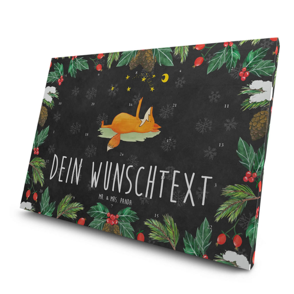 Personalisierter Tee Adventskalender Fuchs Sterne Personalisierter Tee Adventskalender, Fuchs, Spruch Positiv, Tröstende Worte, Spruch schön, Always Look On The Bright Side Of Life, Romantik, Füchse