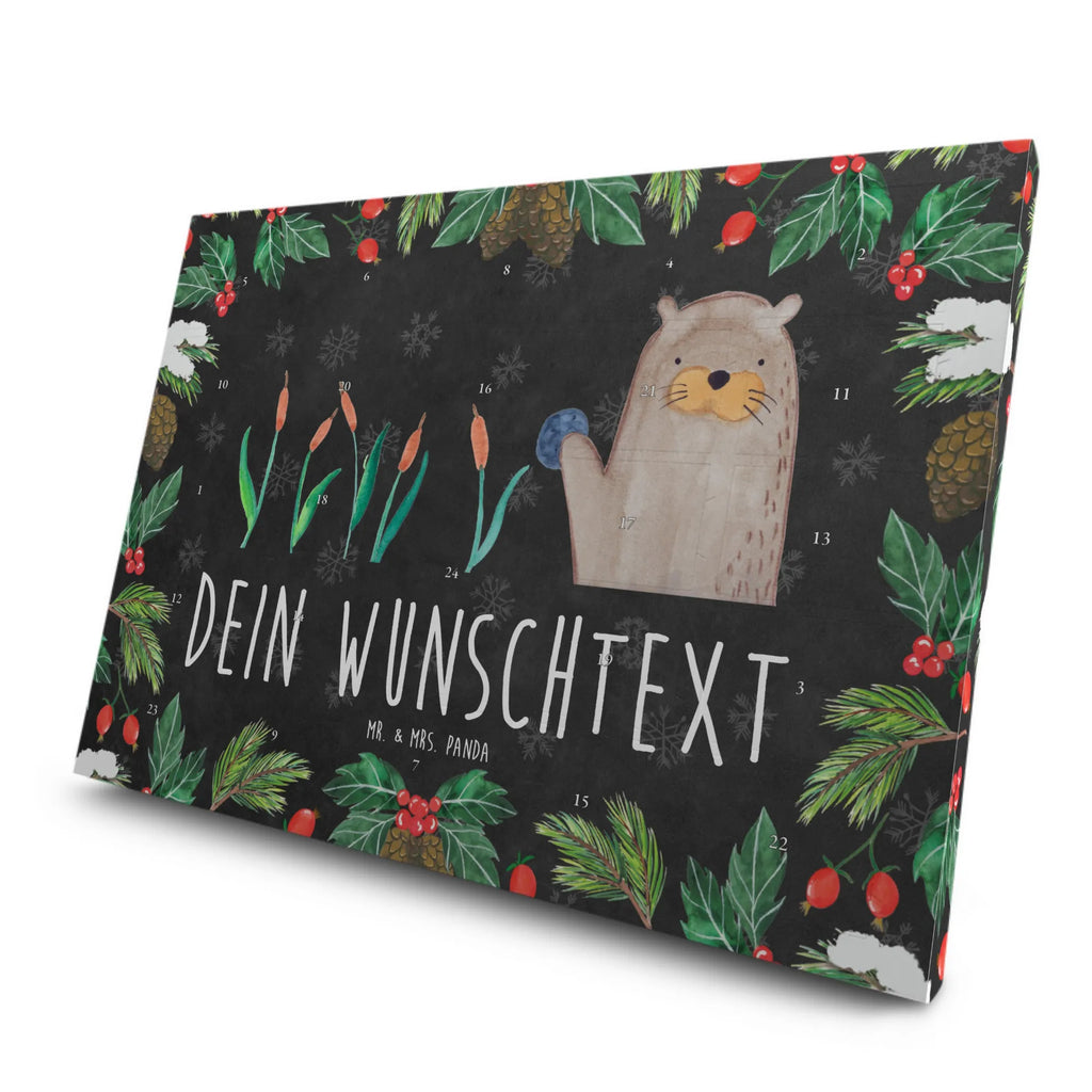 Personalisierter Tee Adventskalender Otter Stein Personalisierter Tee Adventskalender, Seeotter, Otter, Fischotter, Otter Seeotter See Otter