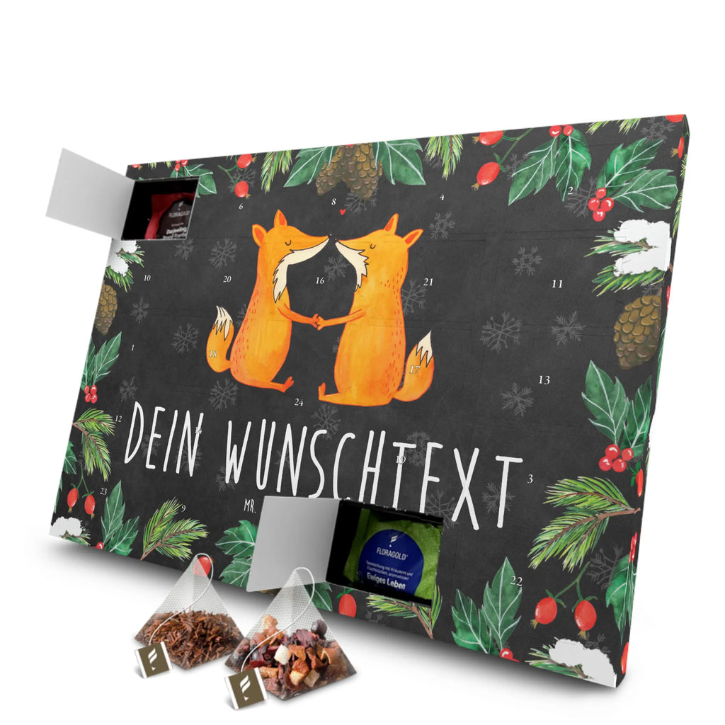 Personalisierter Tee Adventskalender Füchse Liebe Personalisierter Tee Adventskalender, Fuchs, Ehe, Ehemann, Füchse, Liebe, Freundin, Freund, Verlobte, Liebesbeweis, Paar, Liebespaar, Ehefrau, Partner, Fox
