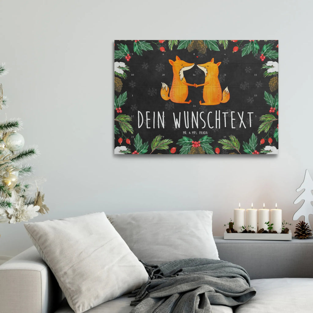 Personalisierter Tee Adventskalender Füchse Liebe Personalisierter Tee Adventskalender, Fuchs, Ehe, Ehemann, Füchse, Liebe, Freundin, Freund, Verlobte, Liebesbeweis, Paar, Liebespaar, Ehefrau, Partner, Fox