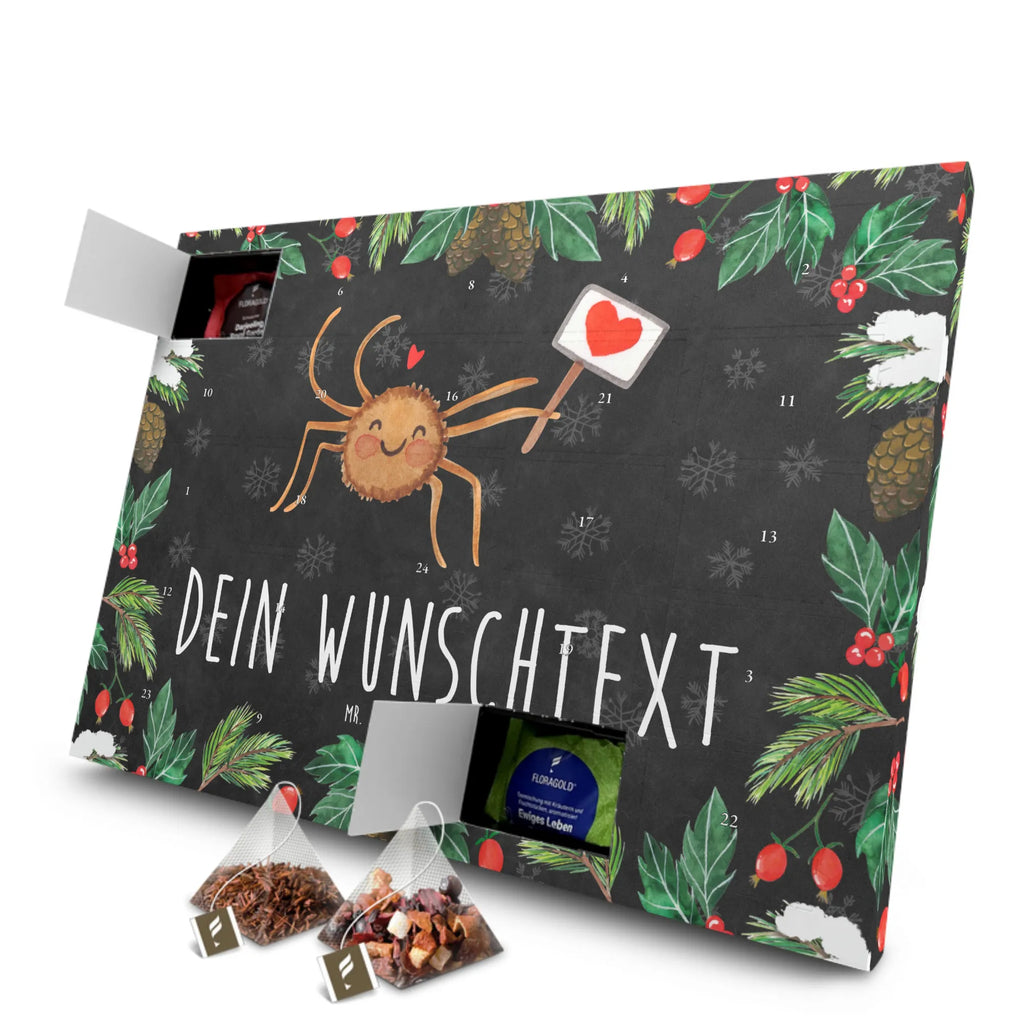 Personalisierter Tee Adventskalender Spinne Agathe Motivation Personalisierter Tee Adventskalender, Merchandise, Spinne Agathe, Videos, Spinne, Agathe, Glück, Dankeschön, Vertrauen, Liebe, Motivation