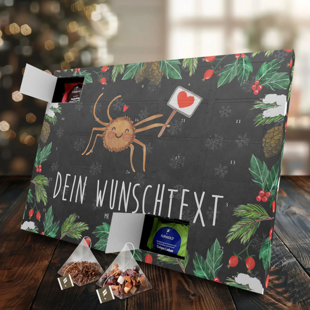 Personalisierter Tee Adventskalender Spinne Agathe Motivation Personalisierter Tee Adventskalender, Merchandise, Spinne Agathe, Videos, Spinne, Agathe, Glück, Dankeschön, Vertrauen, Liebe, Motivation