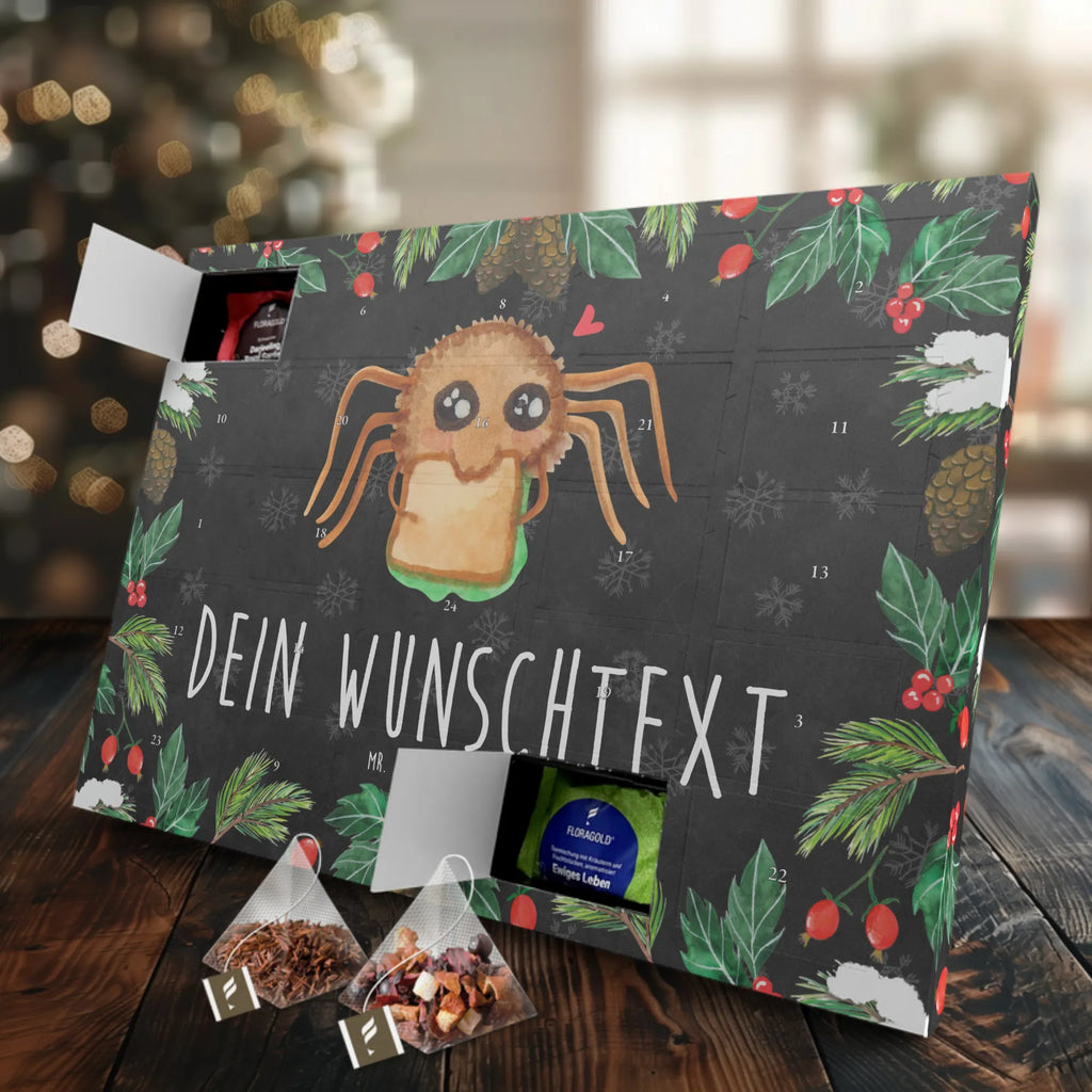 Personalisierter Tee Adventskalender Spinne Agathe Sandwich Personalisierter Tee Adventskalender, Merchandise, Spinne Agathe, Videos, Spinne, Agathe, Alles Wird gut, Hungrig, Verfressen, Glück, Mut, Hunger, Lebensfreude