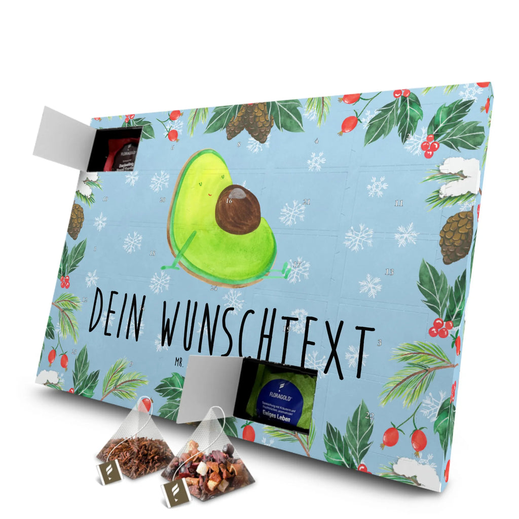 Personalisierter Tee Adventskalender Avocado Schwangerschaft Personalisierter Tee Adventskalender, Avocado, Gesund, Veggie, Vegan, Babyparty, Babyshower, Schwangerschaft, Schwanger