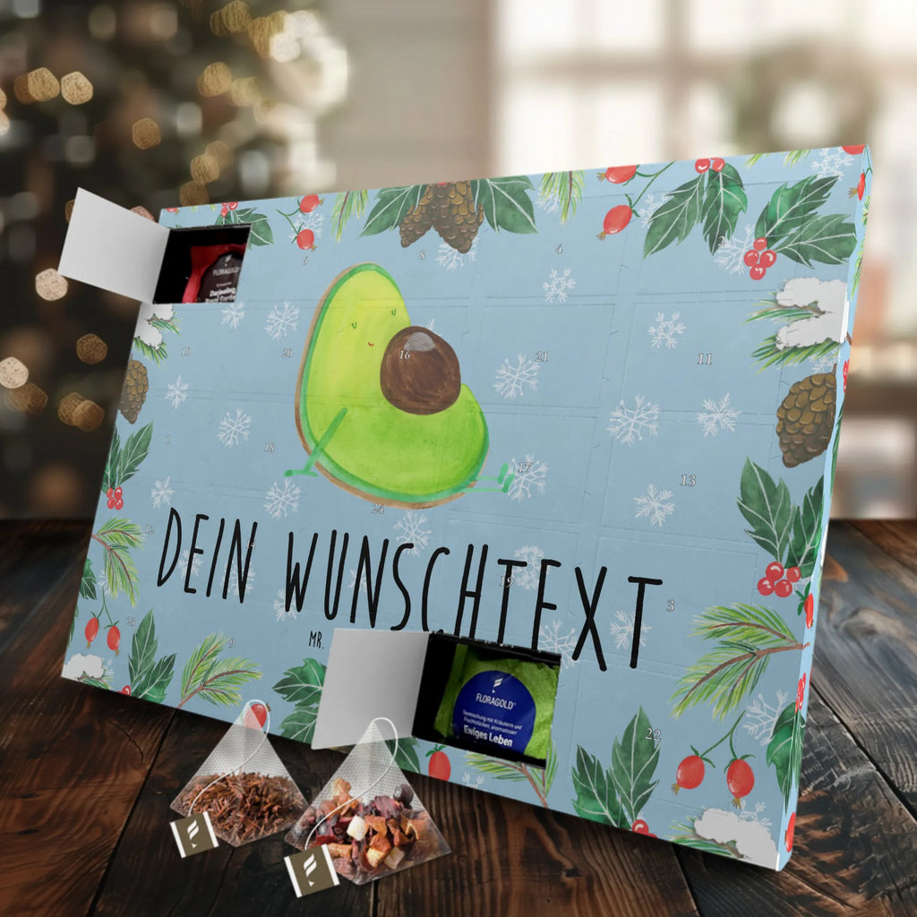 Personalisierter Tee Adventskalender Avocado Schwangerschaft Personalisierter Tee Adventskalender, Avocado, Gesund, Veggie, Vegan, Babyparty, Babyshower, Schwangerschaft, Schwanger