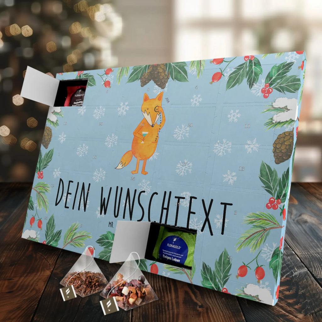 Personalisierter Tee Adventskalender Fuchs Lord Personalisierter Tee Adventskalender, Fuchs, Spruch Lustig, Liebeskummer Geschenk, Tröstende Worte, Problemlösung, Füchse, Motivation Spruch