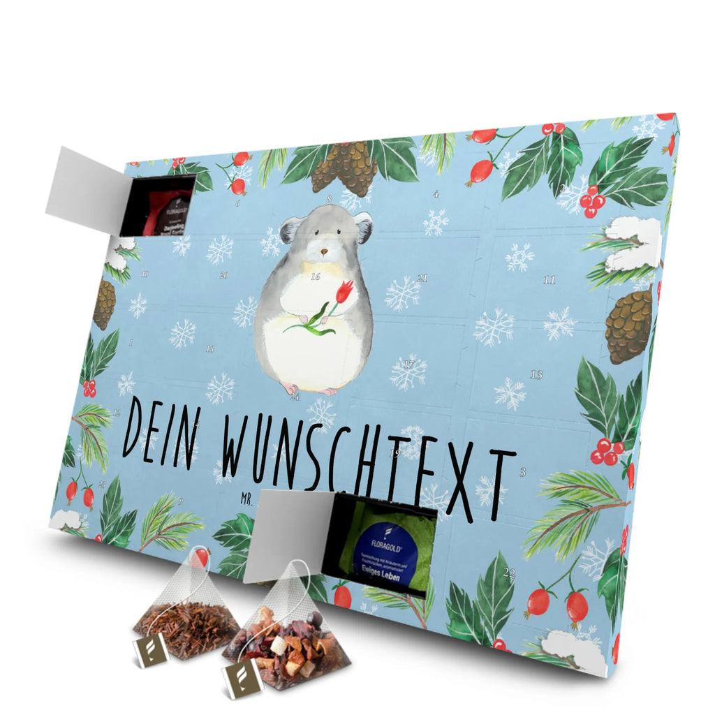 Personalisierter Tee Adventskalender Chinchilla Blume Personalisierter Tee Adventskalender, Tiere, Tiermotive, Gute Laune, Lustige Sprüche, Glücklichsein, Depressionen, Kummer, traurig sein, Chaos, Büroalltag, Büro, Liebeskummer, Chinchilla, Chinchillas