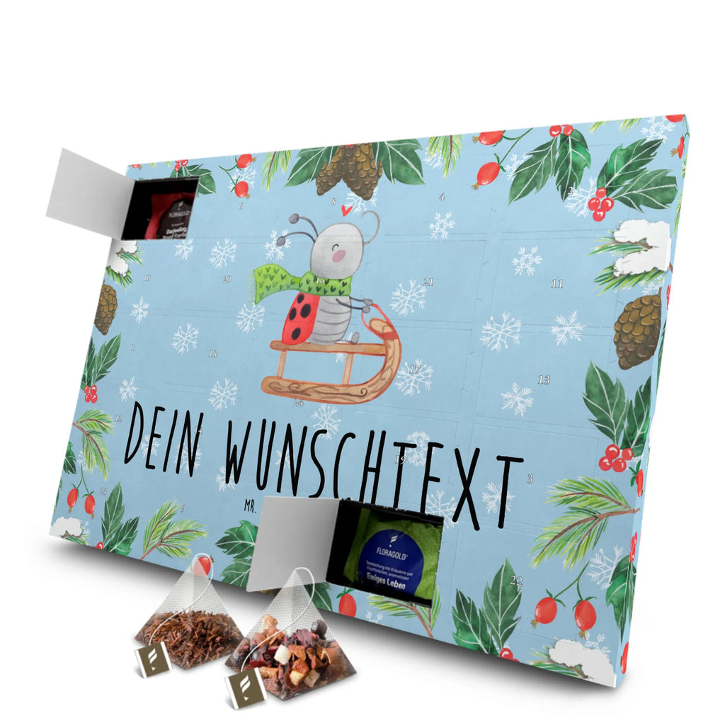 Personalisierter Tee Adventskalender Smörle Rodeln Personalisierter Tee Adventskalender, Advent, Heiligabend, Winter, Wintermotiv, Weihnachten, Weihnachtsdeko, Nikolaus, Schlittenfahren, Smörle, Marzipan