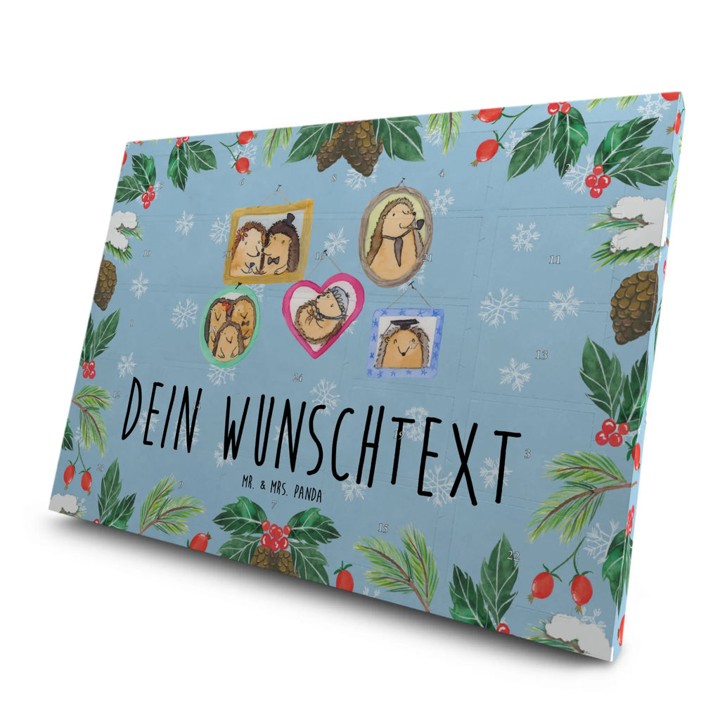 Personalisierter Tee Adventskalender Igel Familie Personalisierter Tee Adventskalender, Vatertag, Familie, Mama, Opa, Oma, Bruder, Schwester, Papa, Muttertag, Bilder, Liebe, Zusammenhalt, Glück, Igel