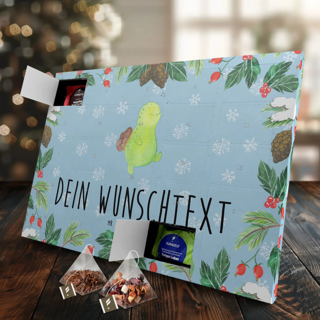 Personalisierter Tee Adventskalender Schildkröte Pfeifen Personalisierter Tee Adventskalender, Schildkröte, Schildkröten, Motivation, Depression, Glück, Lebensfreude, Neuanfang, Trennung, Schildi, Fröhlich