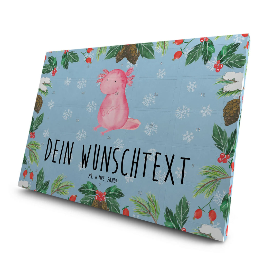 Personalisierter Tee Adventskalender Axolotl Niedlich Personalisierter Tee Adventskalender, Axolotl, Molch, Vergnügt, Liebe, Weisheit, Lebensweisheit, Lebensstil, Axolot, Zufrieden, Freundin, Fröhlich
