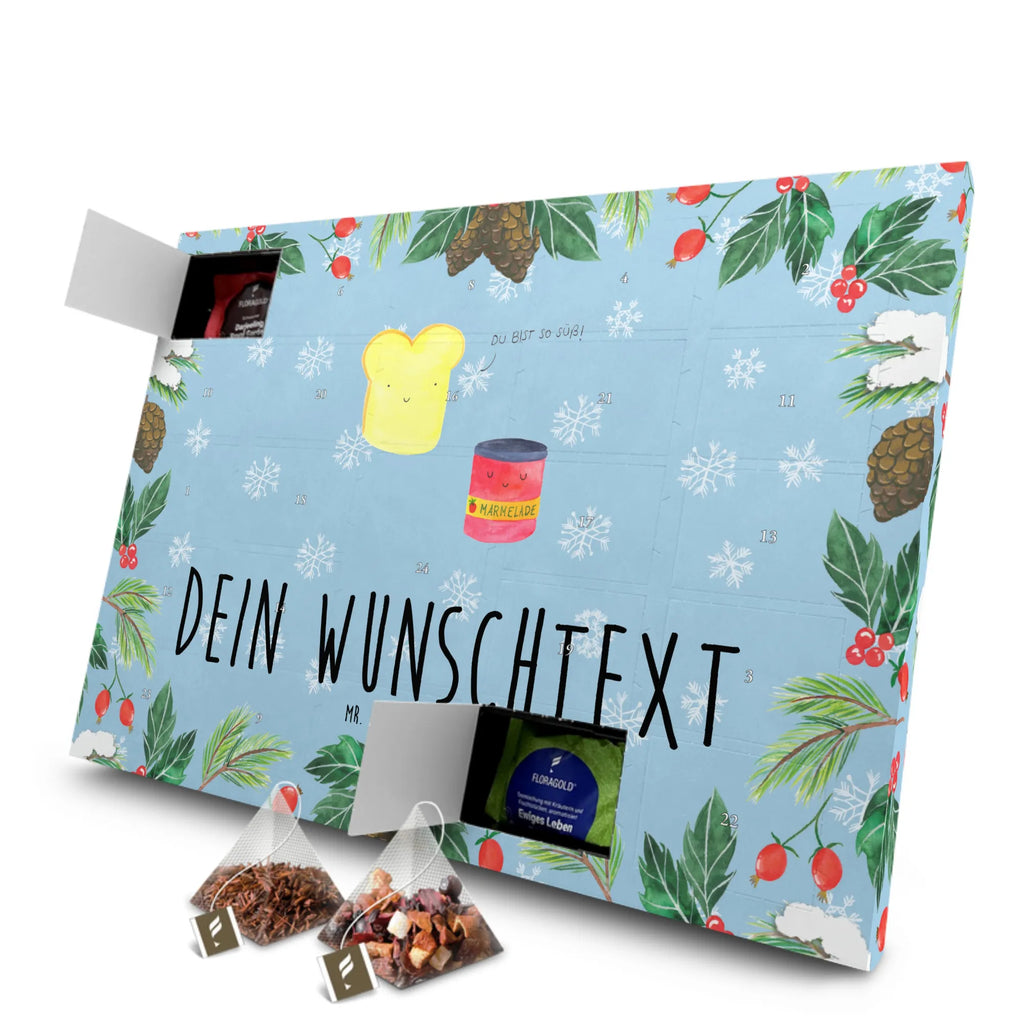 Personalisierter Tee Adventskalender Toast Marmelade Personalisierter Tee Adventskalender, Tiermotive, Tiere, Gute Laune, Lustige Sprüche, Süß, Süße Postkarte, Toast, Küche Spruch, Brot, Dreamteam, Frühstück Einladung, Marmelade, Toastbrot, Küche Deko