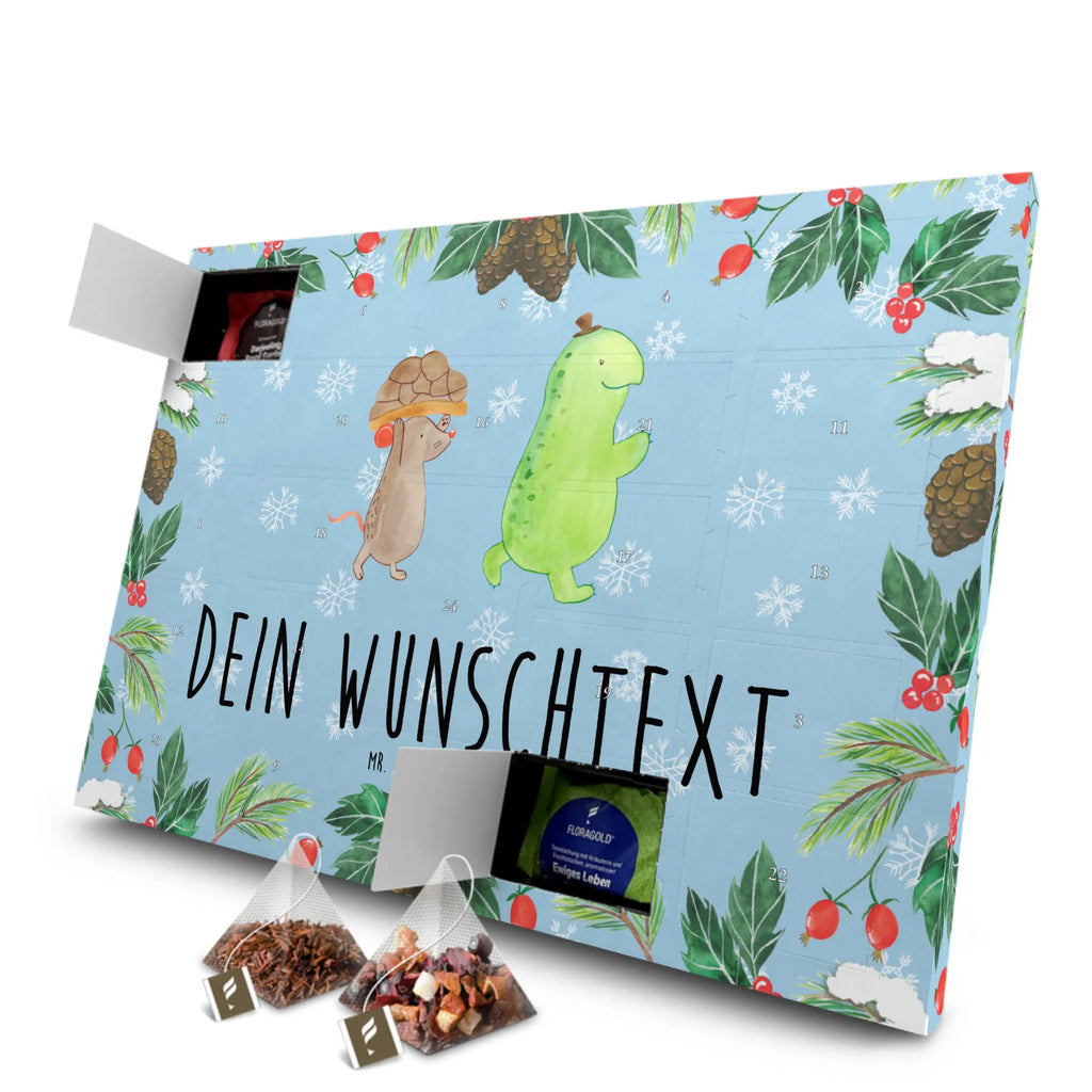 Personalisierter Tee Adventskalender Schildkröte Maus Personalisierter Tee Adventskalender, Schildkröte, Freunde, Beste Freunde, Beste Freundinnen, Freundinnen, Maus