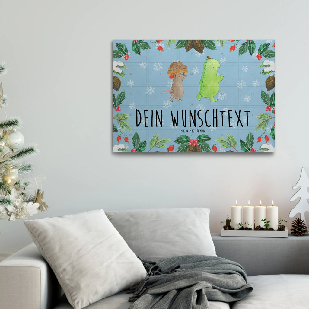 Personalisierter Tee Adventskalender Schildkröte Maus Personalisierter Tee Adventskalender, Schildkröte, Freunde, Beste Freunde, Beste Freundinnen, Freundinnen, Maus