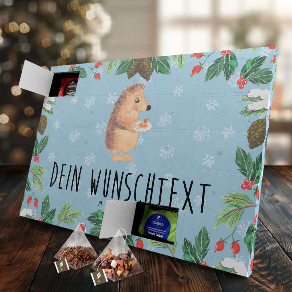 Personalisierter Tee Adventskalender Igel Kuchenstück Personalisierter Tee Adventskalender, Tiere, Tiermotive, Gute Laune, Lustige Sprüche, Igel, Kuchen, Backen Geschenk, Einladung Party, Kuchen Backen, Torte, Essen Spruch, Geburtstagskuchen