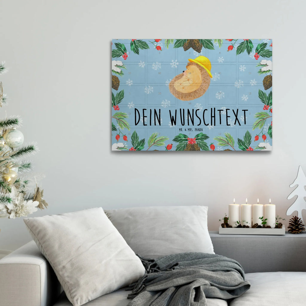 Personalisierter Tee Adventskalender Igel Beten Personalisierter Tee Adventskalender, Tiere, Tiermotive, Gute Laune, Lustige Sprüche, Igel, Genießen, Dankbarkeit, Sonnenhut, Dankbar, Igel mit Hut, Beten, Amen, Gott, Leben, Dankbar sein